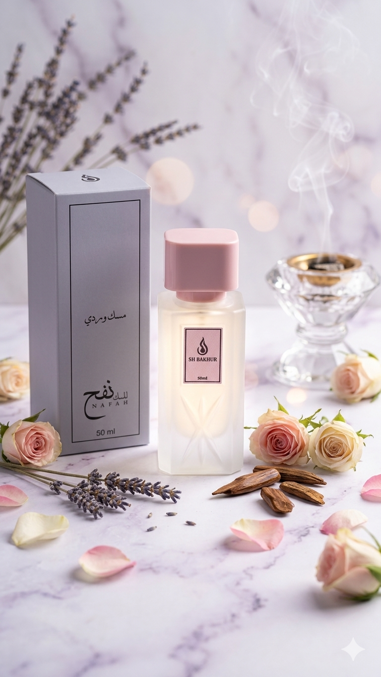 عطر مسك نفح "مسك وردي" الفاخر - 50 مل
